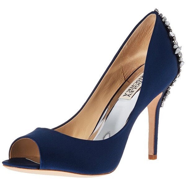 BADGLEY MISCHKA Womens Nilla Peep Toe Classic Pumps