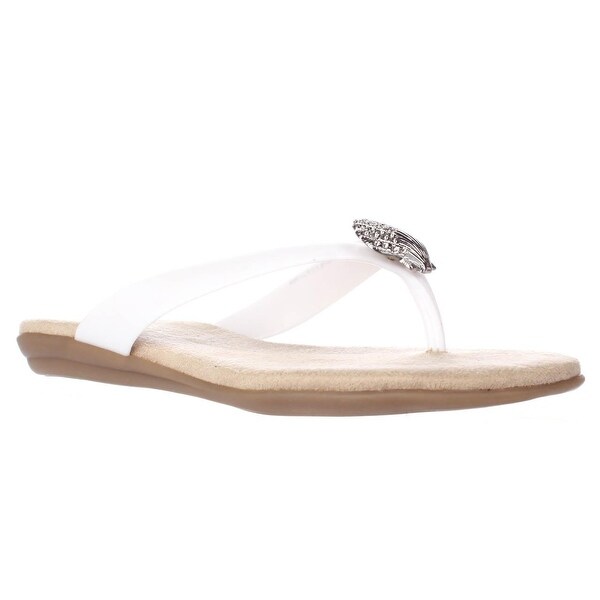 Aerosoles Chlarity Shell Flip Flops, White - 5.5 us