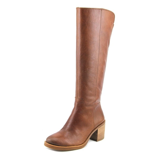 Lucky Brand Ritten Women Round Toe Leather Brown Knee High Boot