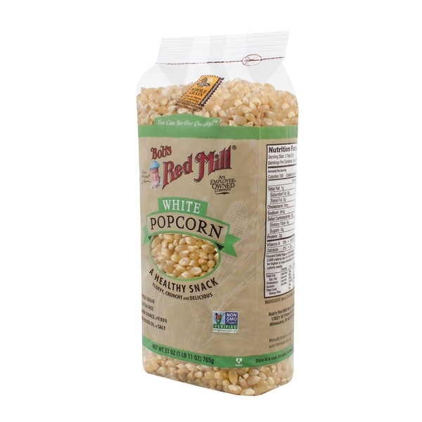 Bob's Red Mill Whole White Popcorn - 27 oz - Case of 4