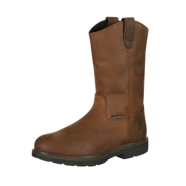 Georgia Boot Work Mens Suspension System Waterproof Brown
