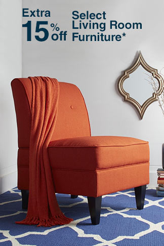 Extra 15% off Select Living Room Furniture*